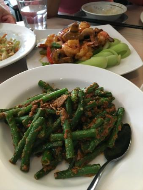 Pan Fried Green Bean with Minced Meat